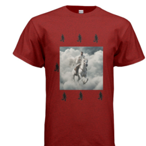 Sky horse T-Shirt  red